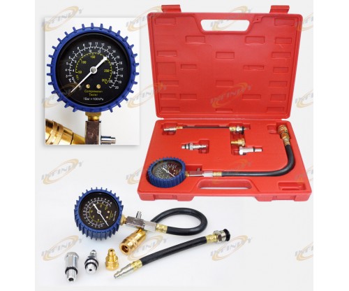 Motor Engine Compression Check Tester Automotive Repair Tool Tuner Kit Set